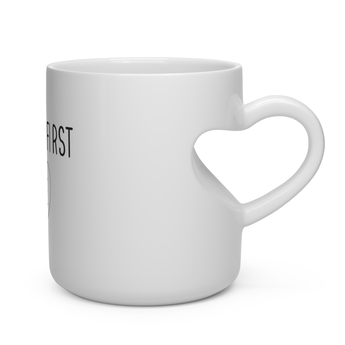 Be Your First Like - Heart Shape Handle Mug - Image 2